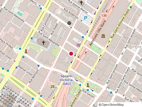 Location of Bar le Mal Nécessaire at 1015 Rue St-Alexandre, Montréal