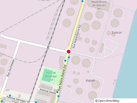 Emplacement de Bar le Relais au 9751 Rue Notre-Dame E, Montréal-Est