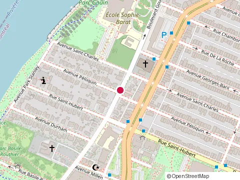 Location of Bar le Saloon at 9807 boulevard Gouin E, Montréal