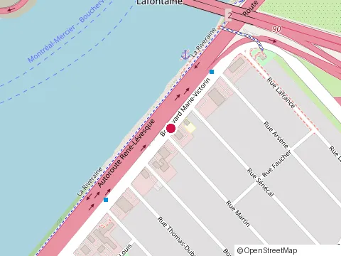 Location of Bar le Vegas at 2308 boulevard Marie-Victorin, Longueuil
