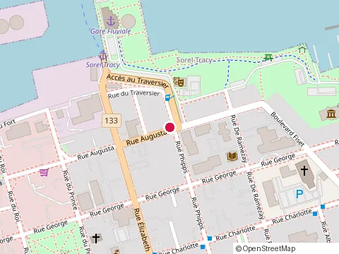 Location of Bar le Voltage at 90 Augusta, Sorel-Tracy