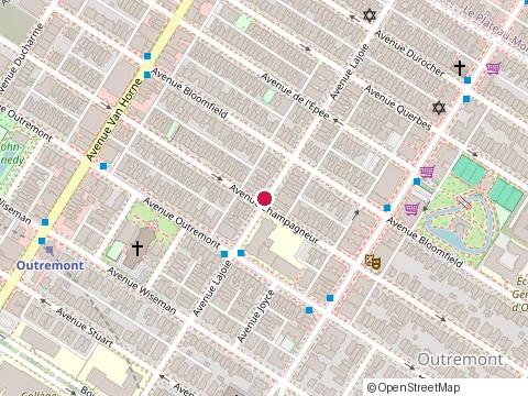 Location of Bar Luz at 1233 avenue Lajoie, Montréal
