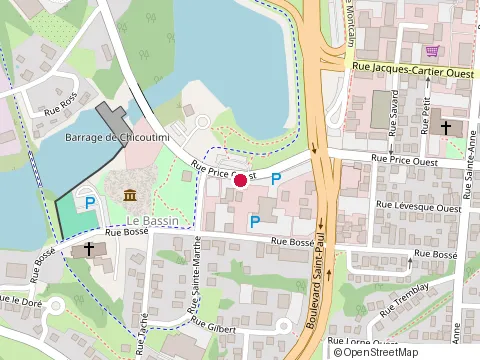Location of Bar Pitons at 110 Rue Price O, Chicoutimi