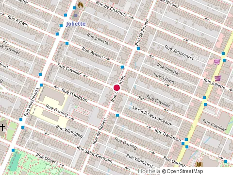 Location of Bar Salon Manon at 2014 Rue Cuvillier, Montréal