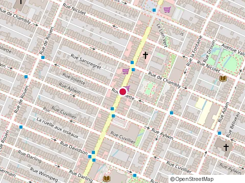 Location of Bar St Vincent at 3561 Ontario St E, Montréal