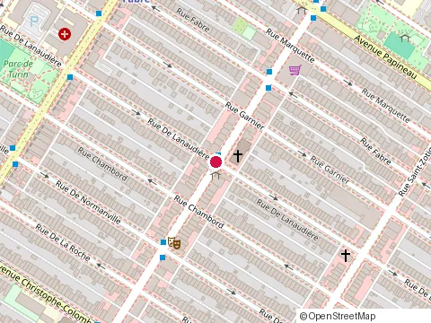 Location of Bar Terrasse Ontario at 4021 On, Montréal