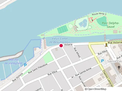 Location of Bar-Terrasse la Cale at 310 Rue Victoria, Salaberry-de-Valleyfield