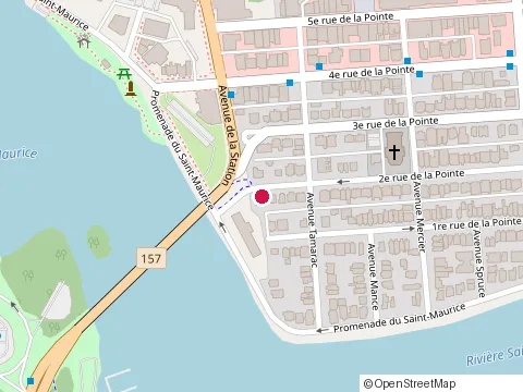 Location of Bar-Terrasse le Belier at 703 Rue 3E, Shawinigan