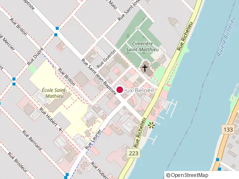 Location of Barabouf at 75 Rue Saint-Jean-Baptiste, Beloeil