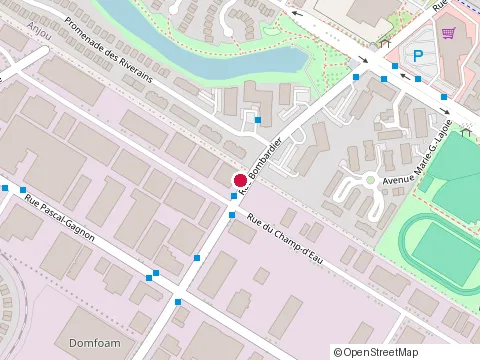 Location of Barbeau Vitres d'Autos Saint-Léonard at 6975 Rue Bombardier, Saint-Léonard