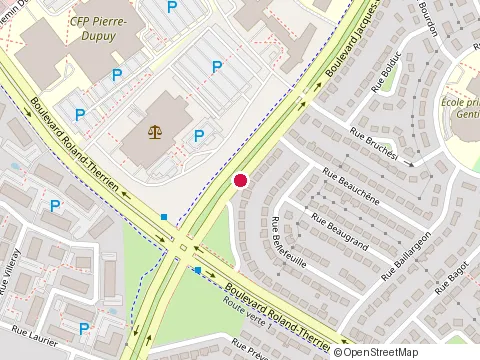 Location of Barreau de Longueuil at 1111 boulevard Jacques-Cartier E, Longueuil