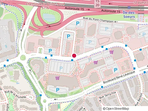 Location of Basilico Pizza And Pasta at 7 place du Commerce Suite 104, Verdun