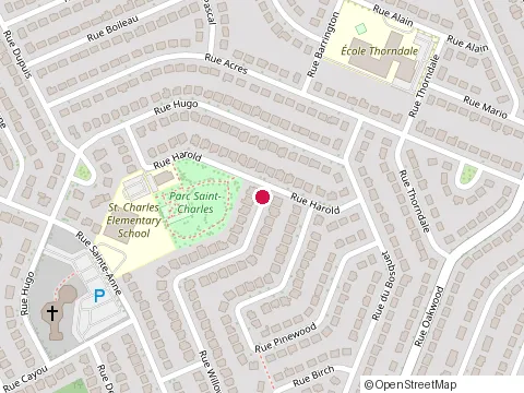 Location of Bass Renovations at 15904 Rue Willow, Pierrefonds
