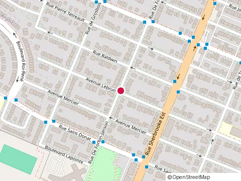 Location of Bastien Georges Alexandre at 4482 avenue Lebrun, Montréal