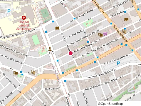 Location of Bati Bassac at 125 Rue Saint-Joseph E, Québec