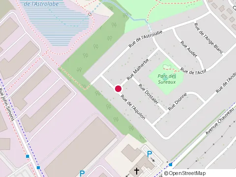 Location of Bâtiment Usinère Inc. at 4410 Rue Malherbe, Québec