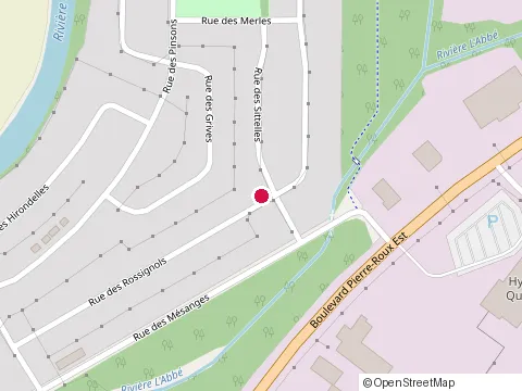 Location of Bâtiments Rb Inc at 800 Rue des Rossignols, Victoriaville