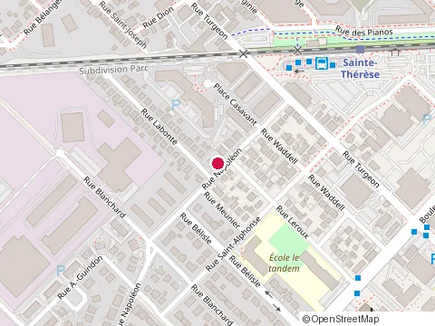 Location of Bavilmar Junior at 14 Rue Napoléon, Sainte-Thérèse