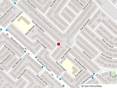 Location of Beau-Séjour School Building Nord at 3600 Rue Beausejour, Saint-Laurent