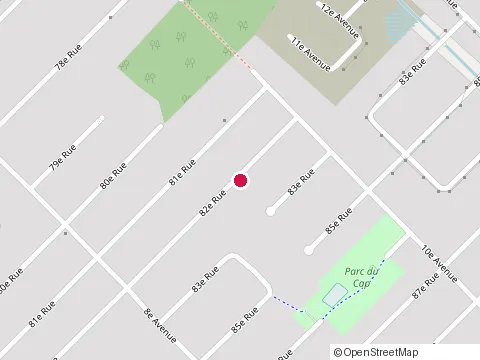 Location of Beauce Stationnement at 910 82E Rue, Saint-Georges