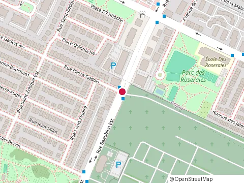 Location of Beaudoin Doray Tremblay at 6721 Rue Beaubien E, Montréal