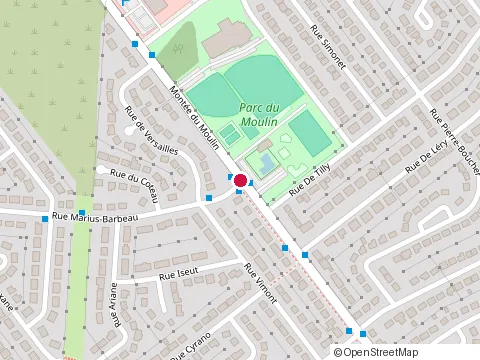 Location of Beaute Jojo at 880 Montee du Moulin, Laval