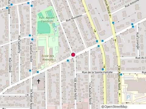 Location of Beaute-Extencils at 81 10E Avenue N, Sherbrooke