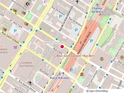 Location of Beauty Moiselle at 998 Boulevard St-Laurent, Montréal
