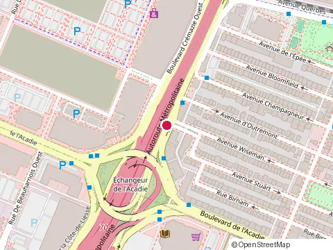 Location of Beavertails at 901 boulevard Crémazie O, Montréal