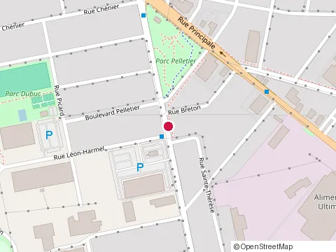 Location of Bebe Sante at 77 Rue Robinson S, Granby