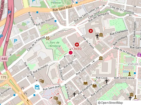 Location of Beclub at 17 Rue Saint-Stanislas, Québec