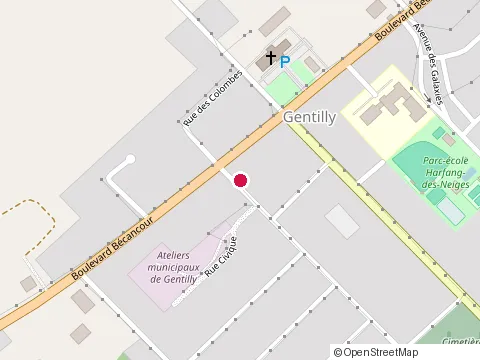 Location of Becotte Excavation at 1110 avenue du Cardinal, Bécancour