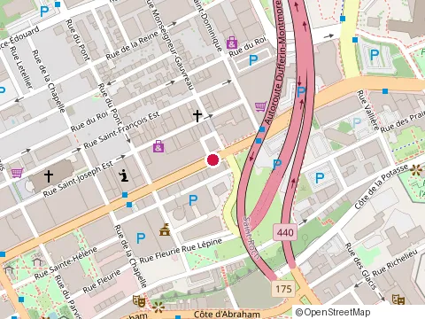 Location of Bédard et Prévost les Encadreurs at 794 Charest Boul E Qc, Québec