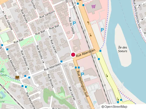 Location of Bélanger Massicotte Avocats et Fiscalistes Inc at 6 Rue Wellington S, Sherbrooke