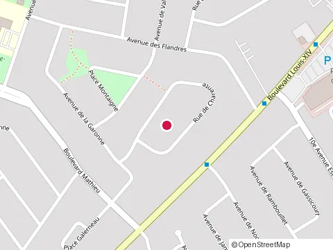 Location of Belle Vue at 1051 Boulevard Louis Xiv, Québec