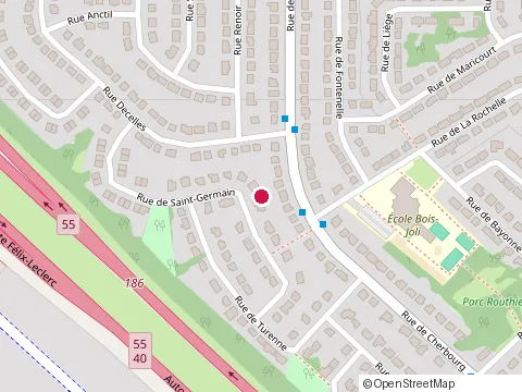 Location of Bellemare Roger Avocat at 5540 Rue Decelles, Trois-Rivières