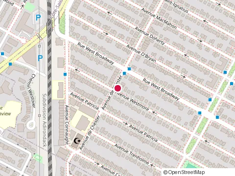Location of Belvedere at 5141 avenue Westmore, Montréal