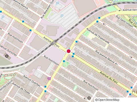 Location of Belz Community Center at 5900 avenue du Parc, Montréal