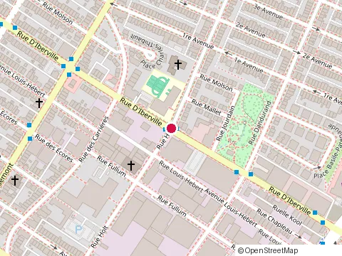 Location of Belzile Tremblay at 5650 d Iberville Rue, Montréal