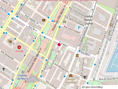 Location of Benamor Avocats at 808 Rue Berri, Montréal