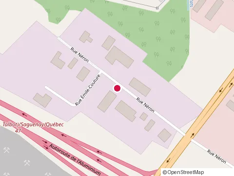 Location of Benoit Pineault at 70 Rue Néron, Chicoutimi