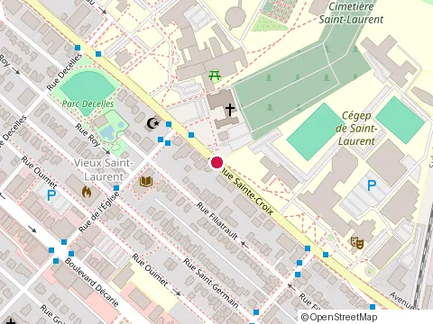 Location of Bergeron Dorais at 700 avenue Sainte-Croix, Saint-Laurent