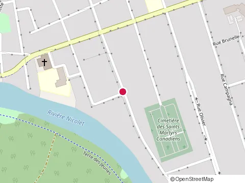 Location of Bernier Thérèse P at 22 Rue Létourneau, Victoriaville