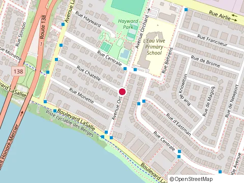 Location of Bertrand Associés at 174 Rue Chatelle, Montréal