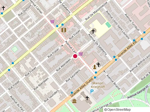 Location of Bérubé Madelyne at 164 Rue Aberdeen, Québec