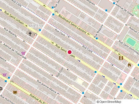 Location of Beth Esther Academy at 5214  Rue Saint-Urbain, Montréal