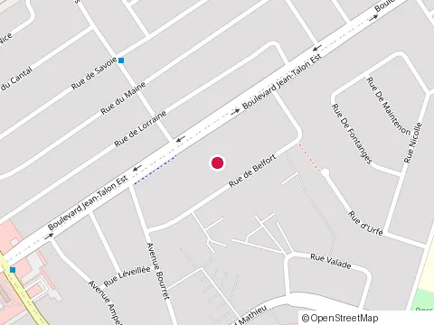 Location of Beton Deco Signature at 9345 Rue de Belfort, Québec