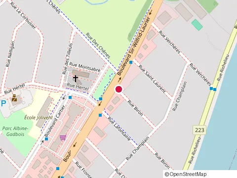 Location of Béton Finition Inc. at 227 Rue Biron, Beloeil