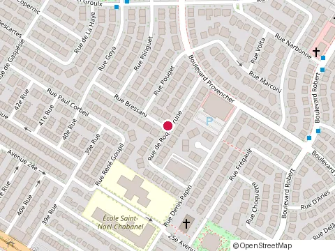 Location of Béton Fusion at 8906 Rue Bressani, Montréal
