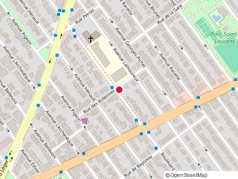 Location of Beton Rf Inc at 5016 Rue des Ardennes, Montreal-Nord